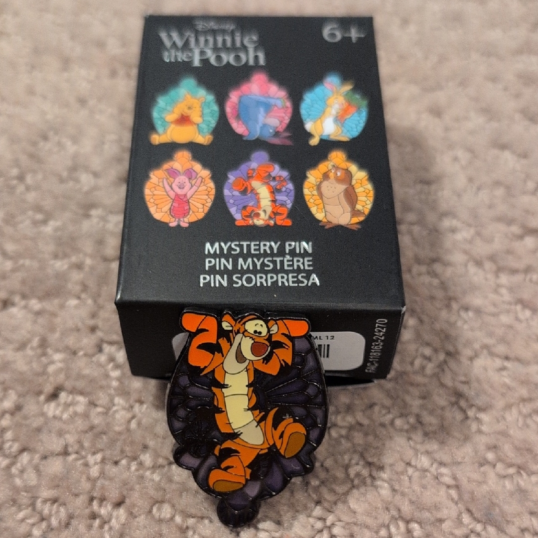 Loungefly Disney Tigger Winnie The Pooh Stained Glass Enamel Pin 15$
